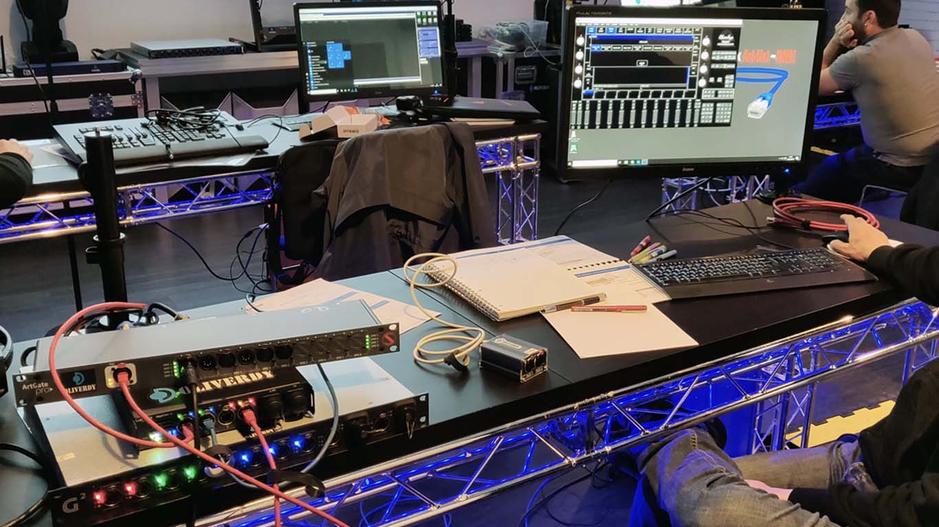 Formation réseaux lumière de spectacle