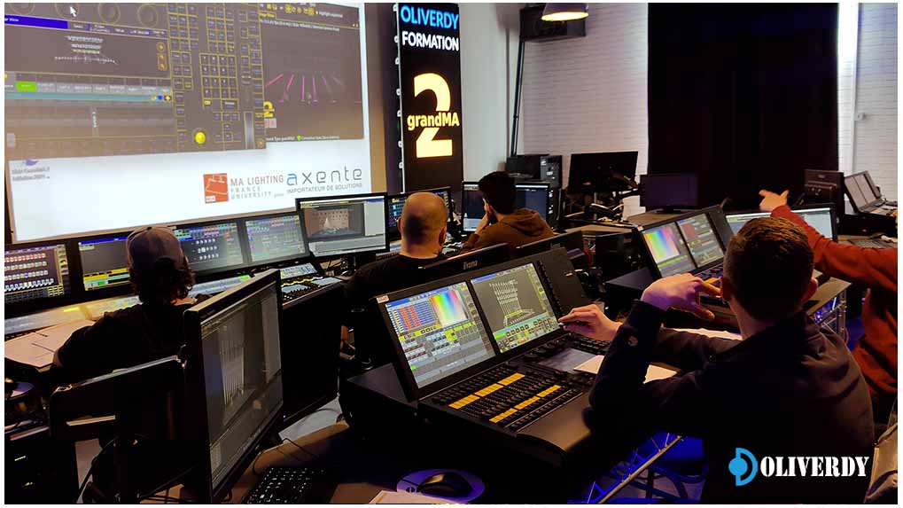 Formation GrandMA2 chez Oliverdy