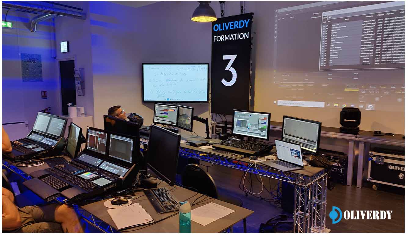 Éclairage en formation de la GrandMA3