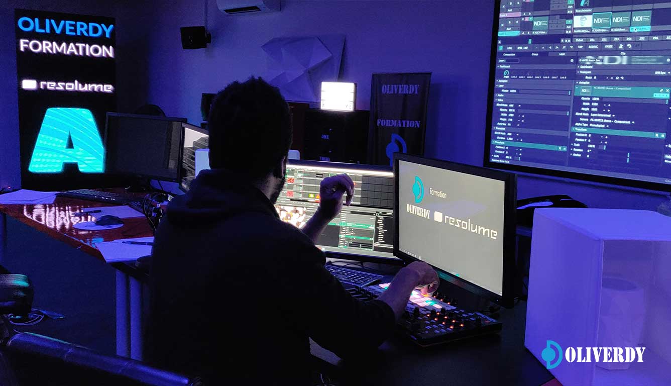 Exercices VJing avec Resolume