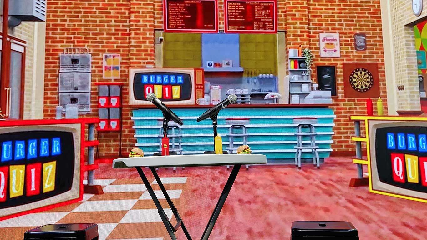 Décors du Burger Quizz pour TriCaster