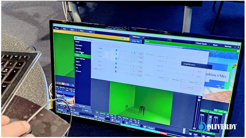 Formation vMix Virtual set